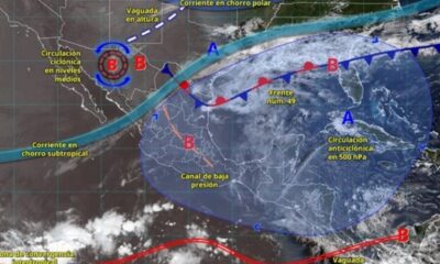 Mapa meteorológico con pronóstico de calor, lluvias y vientos para Puebla y Atlixco