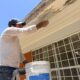 Trabajos de rehabilitación en aulas del preescolar C.E.P.I. Cuauhtémoc en Santiago Tochimizolco