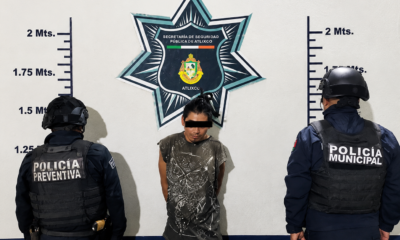 Detención de un hombre por presuntos delitos contra la salud en Atlixco durante operativo de vigilancia.