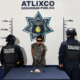 Detención de un hombre por presuntos delitos contra la salud en Atlixco durante operativo de vigilancia.