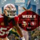 Promocional del juego NFL 2026 entre 49ers y Vikings en Ciudad de México