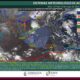 Mapa meteorológico de CONAGUA mostrando calor extremo, lluvias y sistemas atmosféricos activos sobre México.