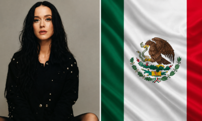 Imagen de Katy Perry junto a la bandera de México tras anunciar concierto gratuito en la FENAPO 2026.