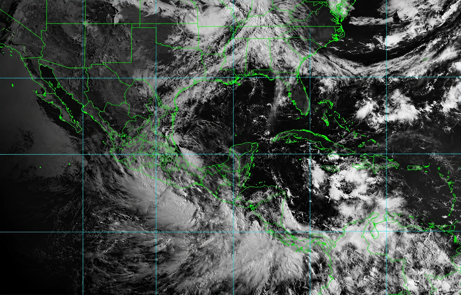 Imágenes satelitales de la Tormenta Tropical Boris mostrando nubosidad, trayectoria y zonas de lluvia en México durante junio de 2026.