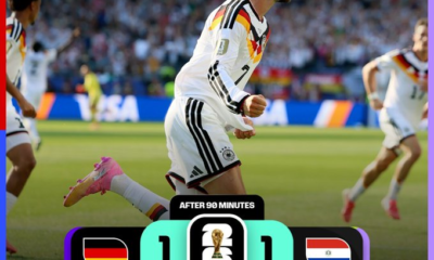 Kai Havertz celebra el gol del empate de Alemania frente a Paraguay durante la fase de eliminación directa de la Copa Mundial de la FIFA 2026, resultado que llevó el encuentro a tiempos extra.