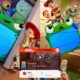 Imagen promocional de Toy Story 5 donde Woody, Buzz Lightyear, Jessie y otros personajes observan un teléfono inteligente, mientras Rotten Tomatoes muestra una aprobación del 92%.