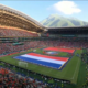 Vista panorámica del Estadio BBVA durante el último partido disputado en Monterrey como sede de la Copa Mundial de la FIFA 2026, con miles de aficionados presentes y las ceremonias previas al encuentro.
