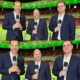 Christian Martinoli y Luis García aparecen en un estadio durante la cobertura del Mundial 2026.