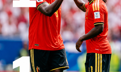 Jugadores de Bélgica celebran durante el empate 1-1 frente a Egipto en la Copa Mundial de la FIFA 2026.