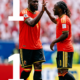 Jugadores de Bélgica celebran durante el empate 1-1 frente a Egipto en la Copa Mundial de la FIFA 2026.