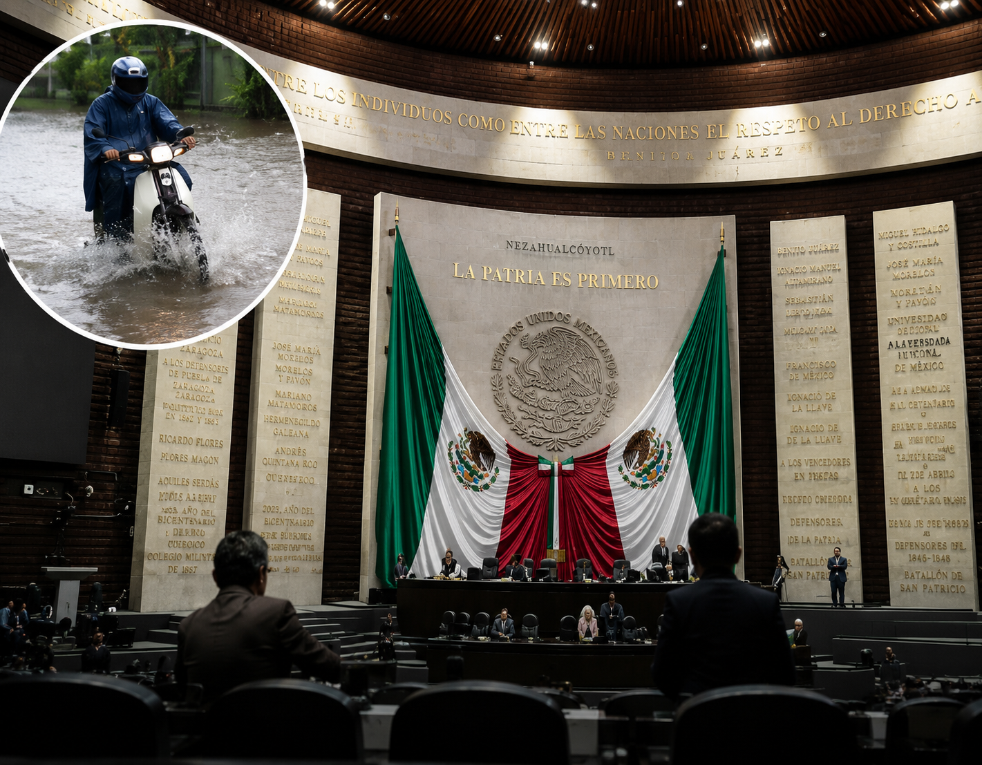 Proponen home office obligatorio durante lluvias intensas en México