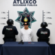 Sujeto detenido por policías municipales de Atlixco tras una persecución y aseguramiento de un arma de fuego.