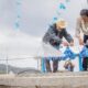 Inauguración del sistema de agua entubada en San Miguel Tecuanipa, Tochimilco, con cárcamo de bombeo y tanques de captación para mejorar el suministro de agua potable.