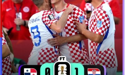 Jugadores de Croacia celebran el gol de Budimir en la victoria 1-0 sobre Panamá durante la Copa Mundial FIFA 2026.