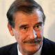 Vicente Fox Quesada durante una aparición pública tras felicitar al PRI por los resultados electorales obtenidos en Coahuila.