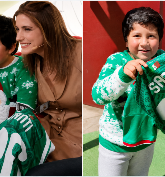 Niño aficionado de la Selección Mexicana recibe una camiseta oficial después de hacerse viral por apoyar a México usando un suéter navideño durante el Mundial 2026.