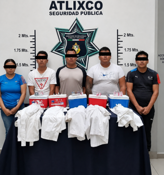 Cinco personas detenidas por la Policía Municipal de Atlixco tras presuntamente hacerse pasar por personal de salud durante campañas de vacunación antirrábica.