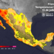 Mapa del pronóstico de temperaturas máximas en México correspondiente al 15 de julio de 2026.