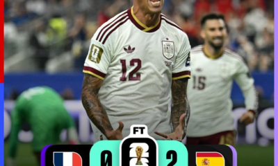 Marcador final del partido España 2-0 Francia correspondiente a las semifinales del Mundial 2026.