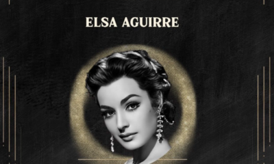 Imagen conmemorativa de Elsa Aguirre tras su fallecimiento a los 95 años.