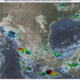 Imagen satelital GOES-19 muestra nubosidad sobre el centro de México durante el pronóstico meteorológico del 7 de julio de 2026, con lluvias previstas en Puebla, actividad eléctrica, vientos y temperaturas de hasta 39 °C.
