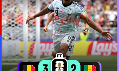 Jugador de la Selección de Bélgica celebra durante la victoria 3-2 sobre Senegal en la Ronda de 32 de la Copa Mundial de la FIFA 2026, partido definido en tiempo extra tras una dramática remontada belga.