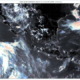Imagen satelital GOES-19 que muestra nubosidad asociada al pronóstico de lluvias en México.