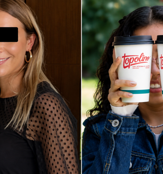 Imagen comparativa relacionada con la empresaria Francesca Marilisa Soliman Minutti y la marca de cafeterías Topolino, tema que volvió al debate público tras su detención en Atlixco por un proceso penal iniciado por hechos ocurridos en 2014.