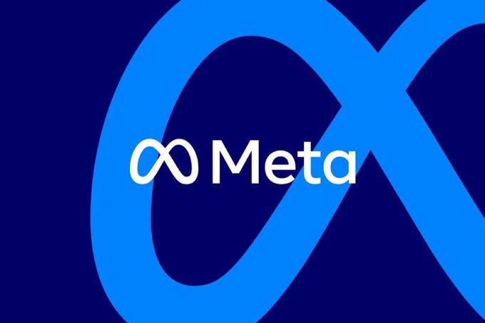 Logotipo de Meta tras los reportes de fallas en Facebook e Instagram.