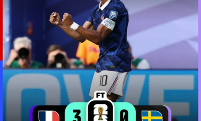 Kylian Mbappé celebra uno de sus goles durante la victoria de Francia por 3-0 sobre Suecia en la Ronda de 32 de la Copa Mundial de la FIFA 2026, resultado que clasificó al conjunto francés a los octavos de final.