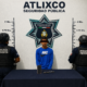 Persona detenida por elementos de la Secretaría de Seguridad Ciudadana de Atlixco tras un presunto robo con violencia.